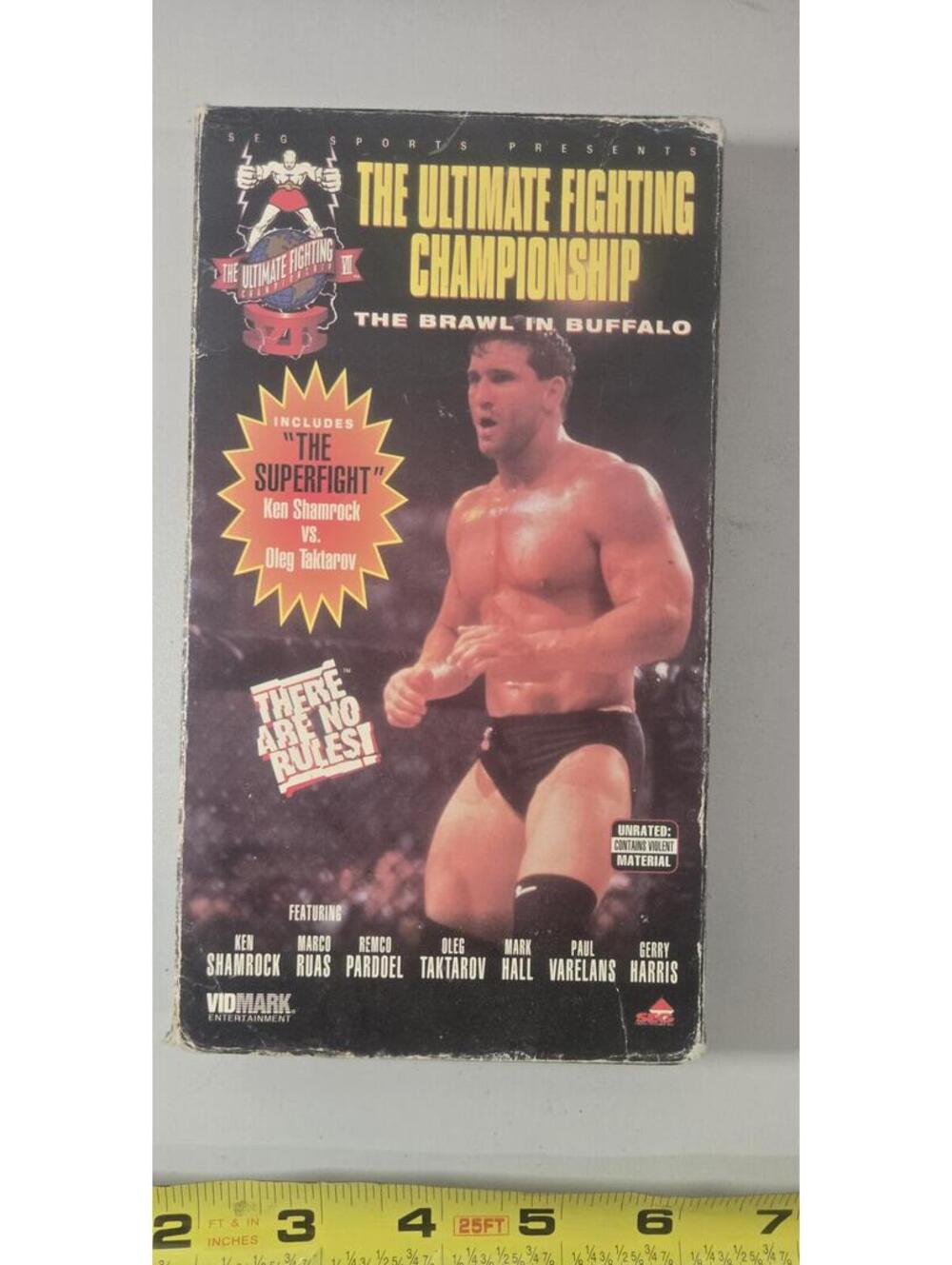 The Ultimate Fighting Championship The Brawl In Buffalo VHS Tape Ken Shamrock